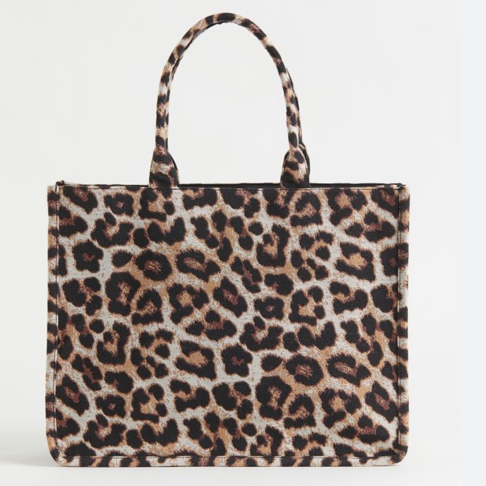 H&M jacquard weave tote